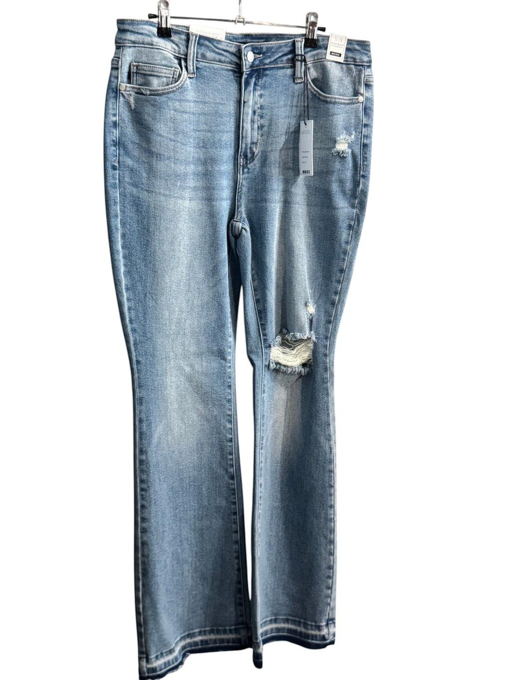 Judy Blue Distressed Boot Cut Mid Rise Jeans
