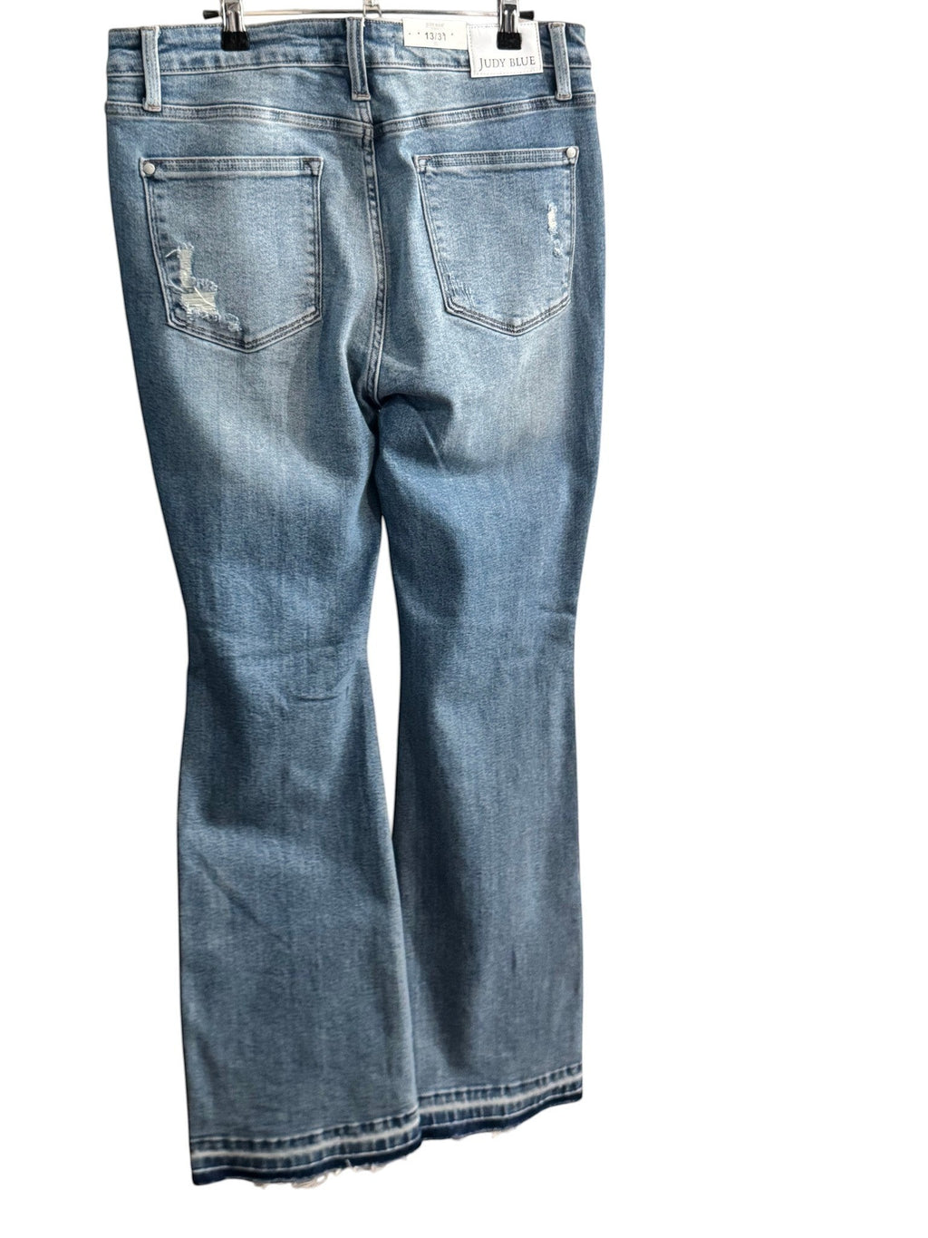 Judy Blue Distressed Boot Cut Mid Rise Jeans