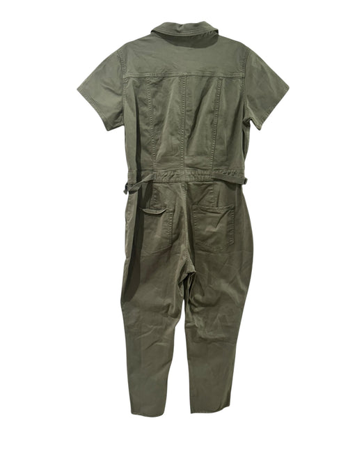 Good American Cargo Jumpsuit Frayed Hem