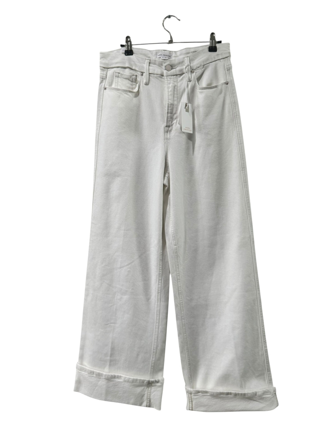 Good American Good Skate Crop High Rise Loose Leg