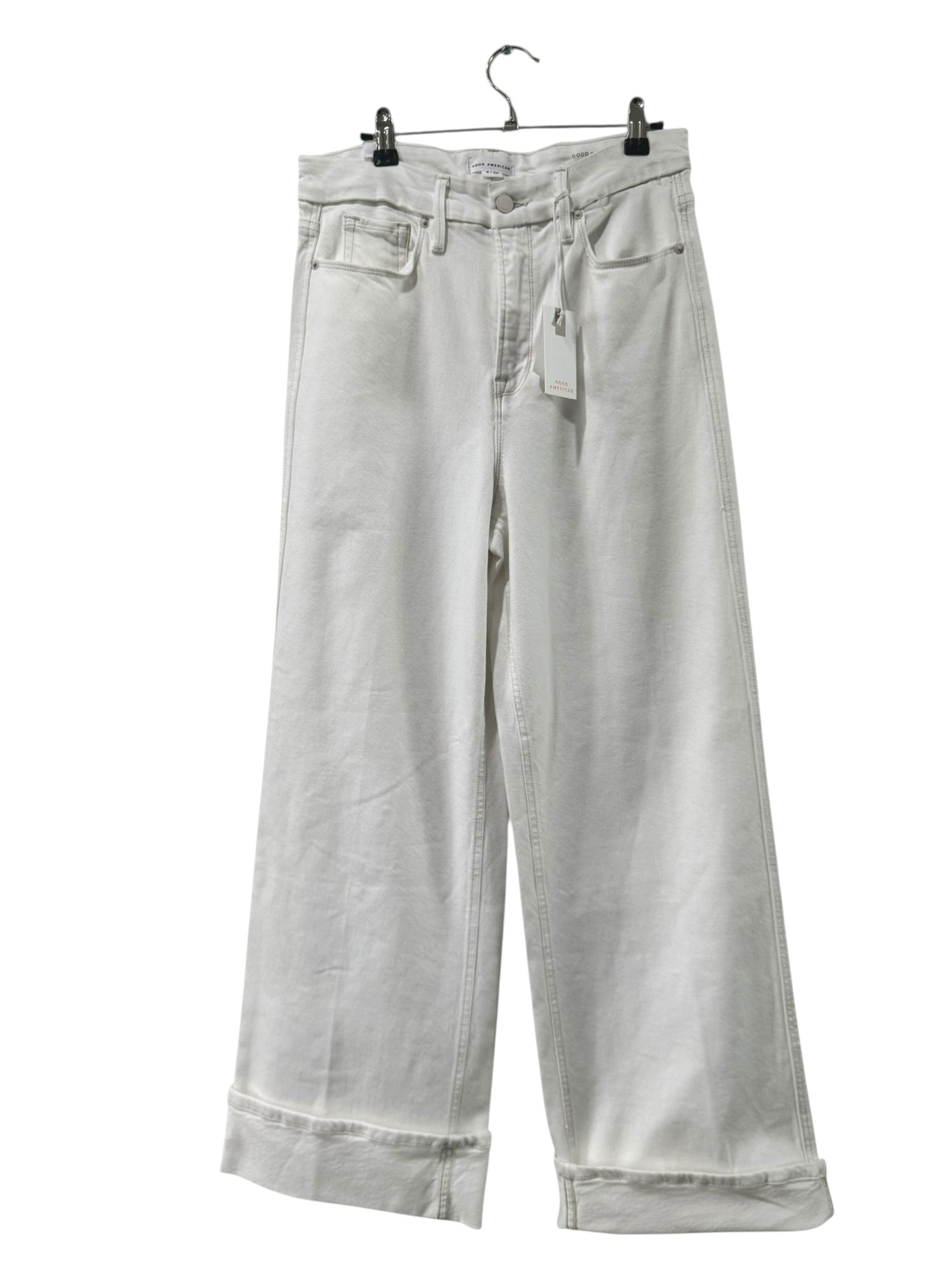 Good American Good Skate Crop High Rise Loose Leg