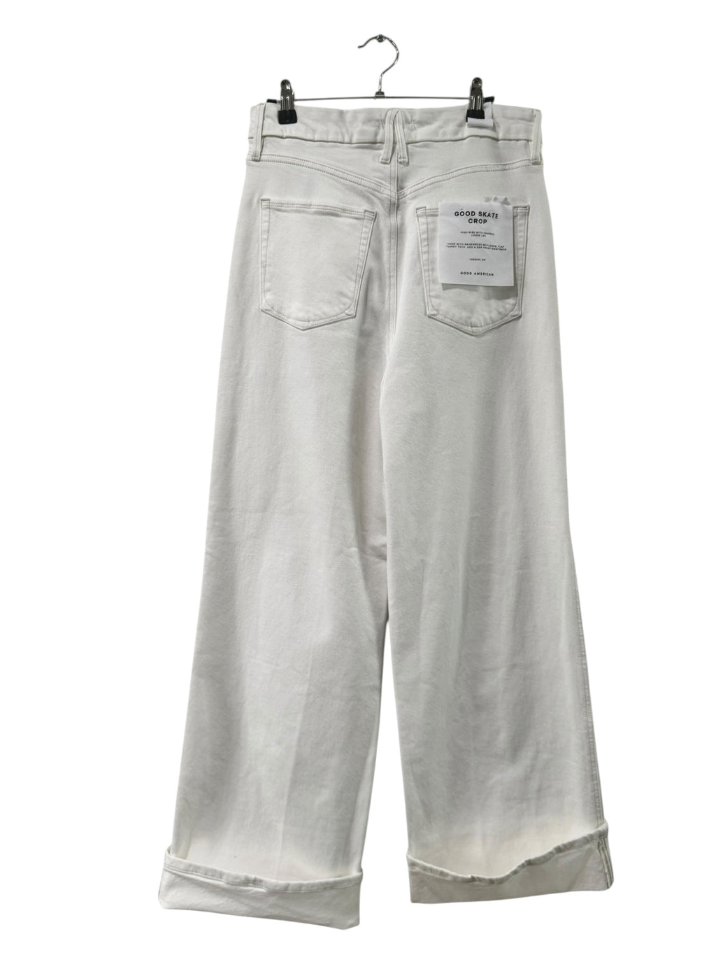 Good American Good Skate Crop High Rise Loose Leg