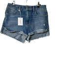 Good American Distress Blue Shorts