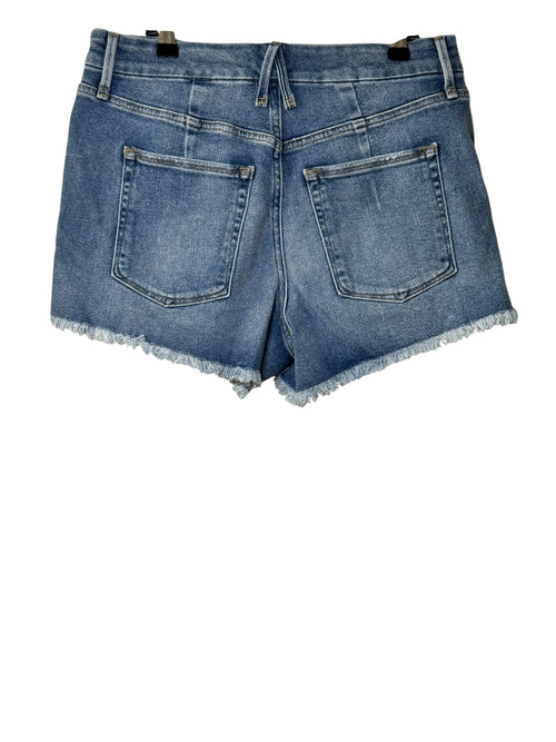 Good American Distress Blue Shorts