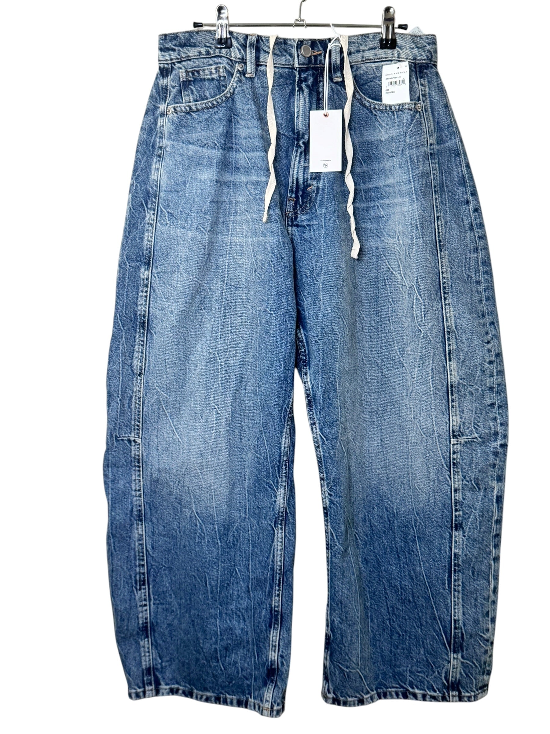 Good American Good Extreme Barrel Jeans High Rise Indigo