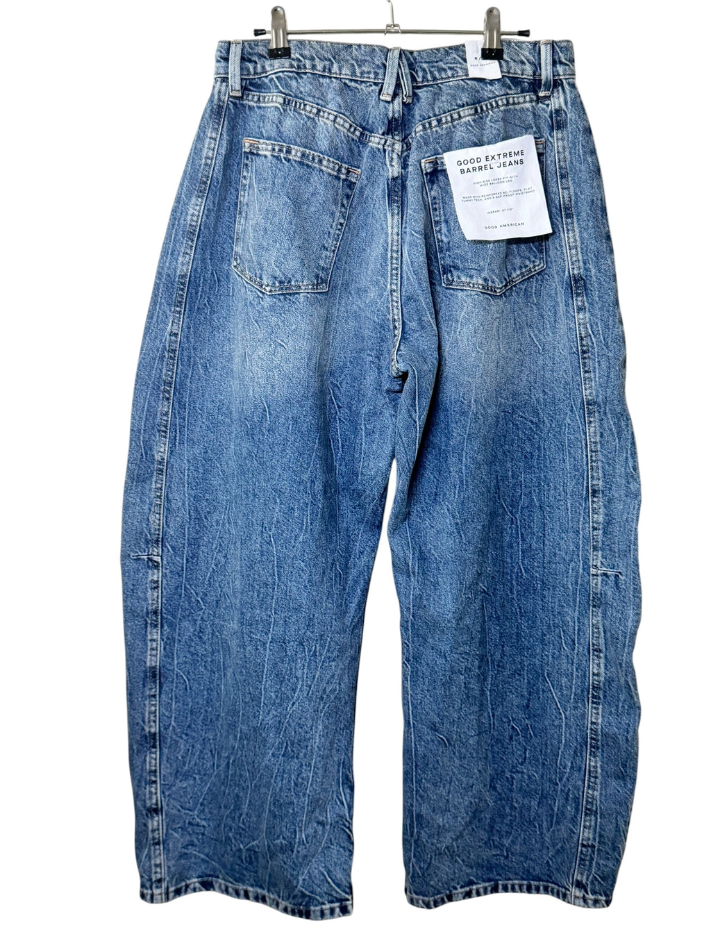 Good American Good Extreme Barrel Jeans High Rise Indigo