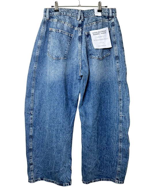 Good American Good Extreme Barrel Jeans High Rise Indigo