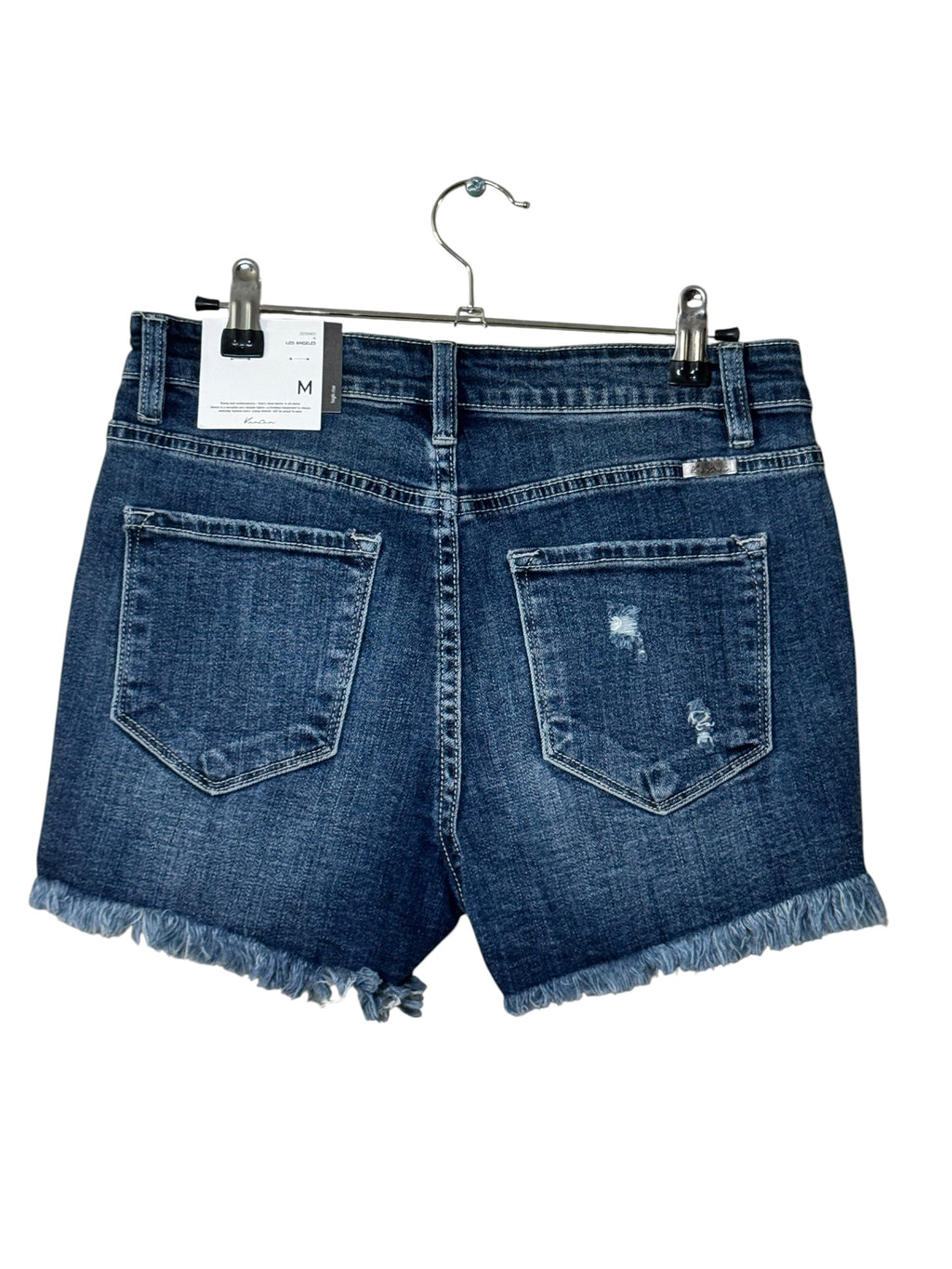 Kancan Distressed Blue Shorts