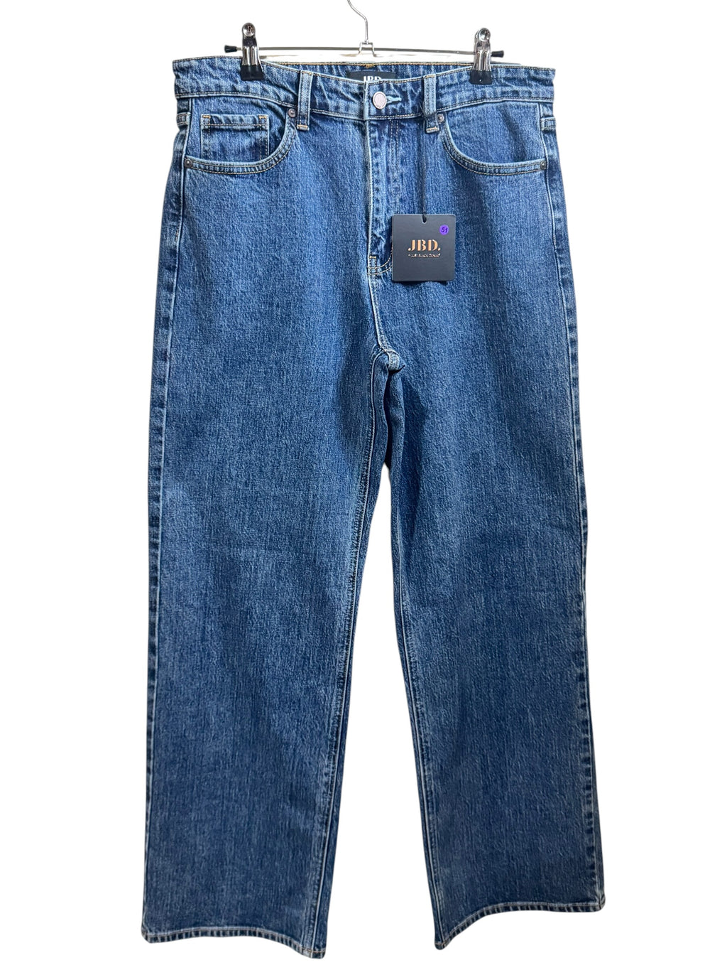 JBD High Rise Full Length Wide Leg Dark Denim Jeans