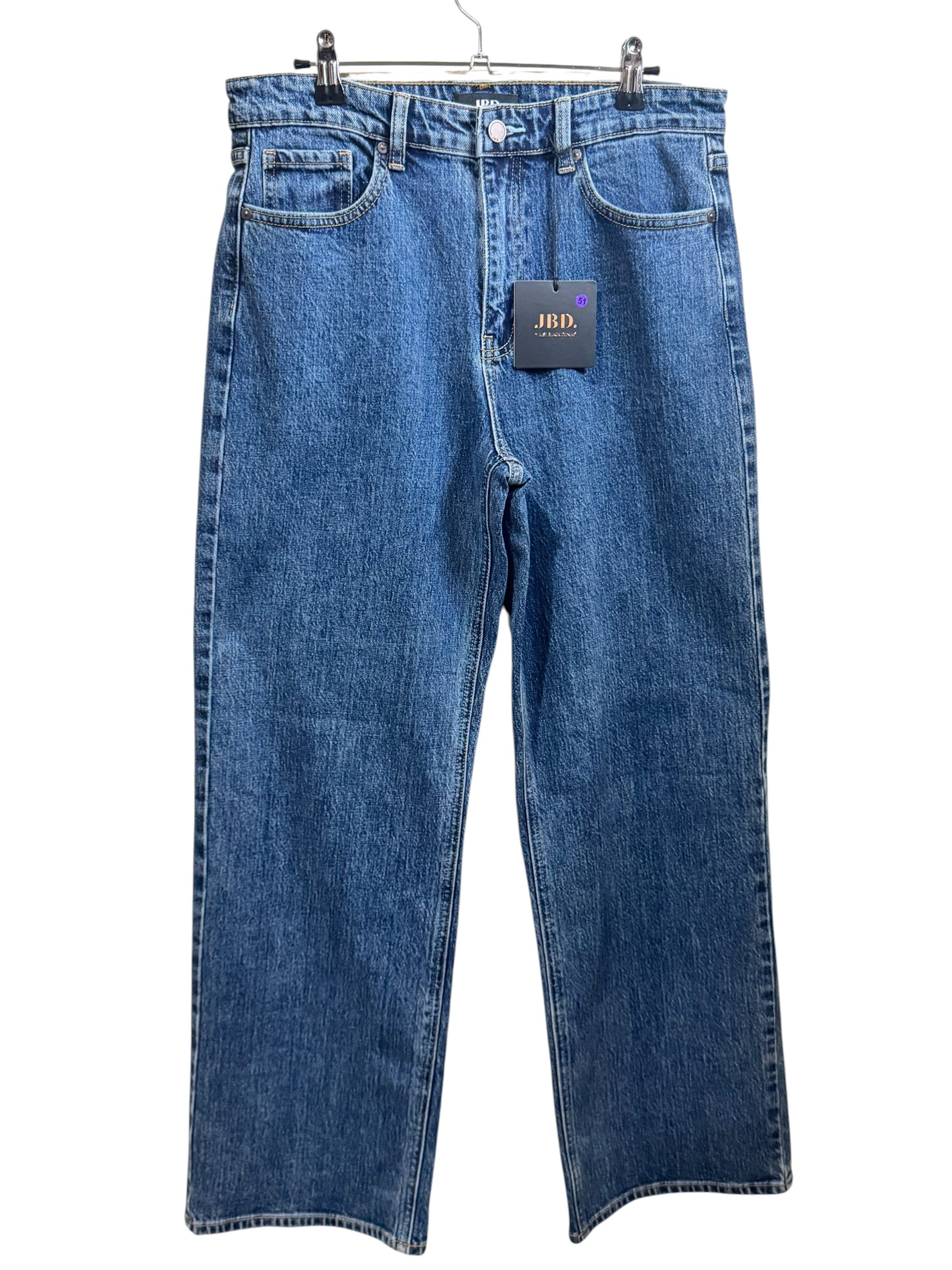 JBD High Rise Full Length Wide Leg Dark Denim Jeans