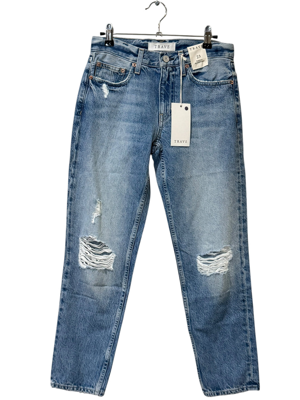 Trave Carolina Relaxed Tapered Distressed Jeans