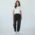 Cali's Closet Boutique Judy Blue Marlow black denim arc leg high waist jeans, size 5.